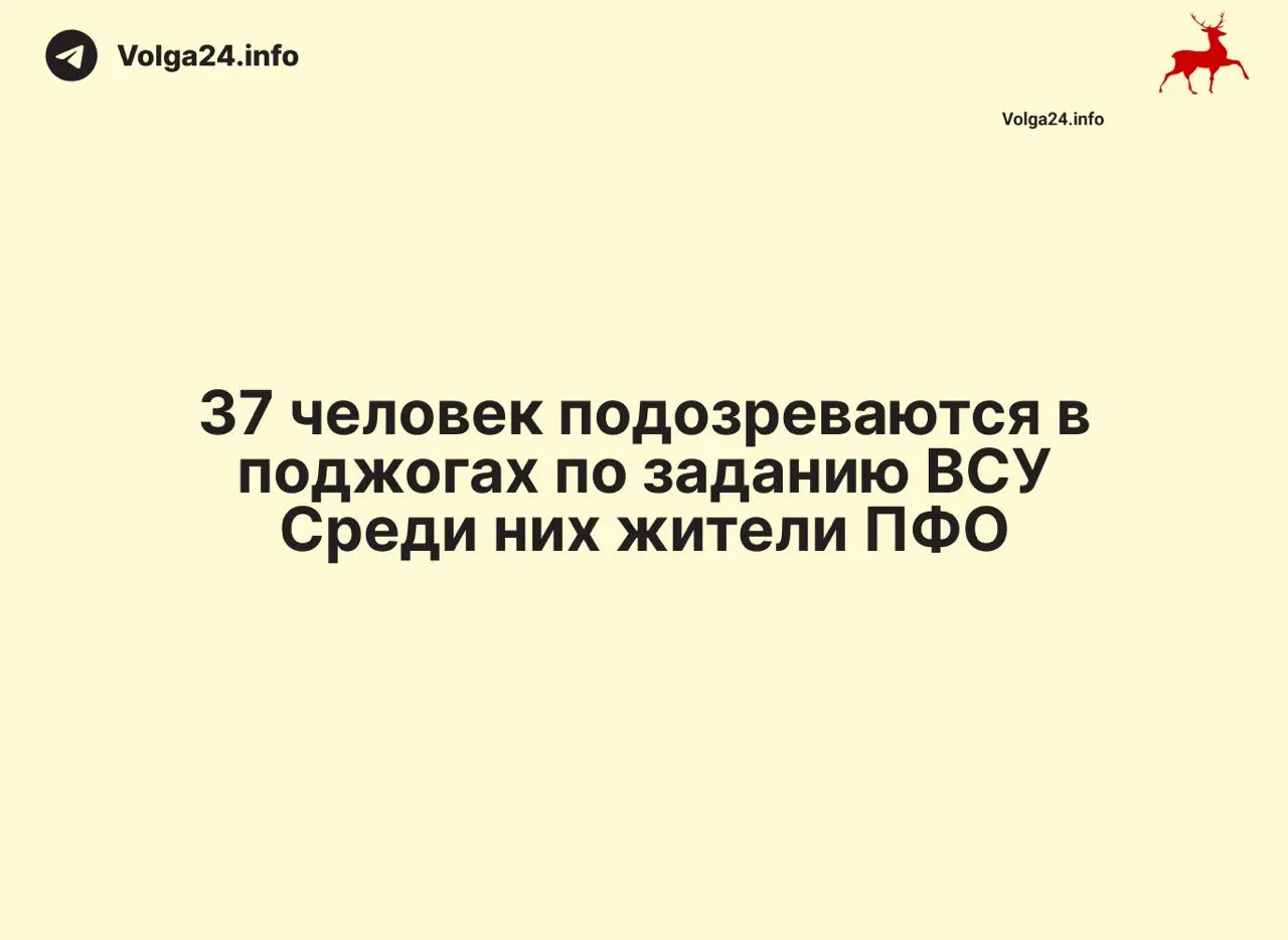 Правоохранители задержали около 88 человек по подозрению в администрировании нелегальных каналов связи для иностранной разведки; дополнительно выясняют причастность ещё 37 человек к поджогам инфраструктурных объектов.