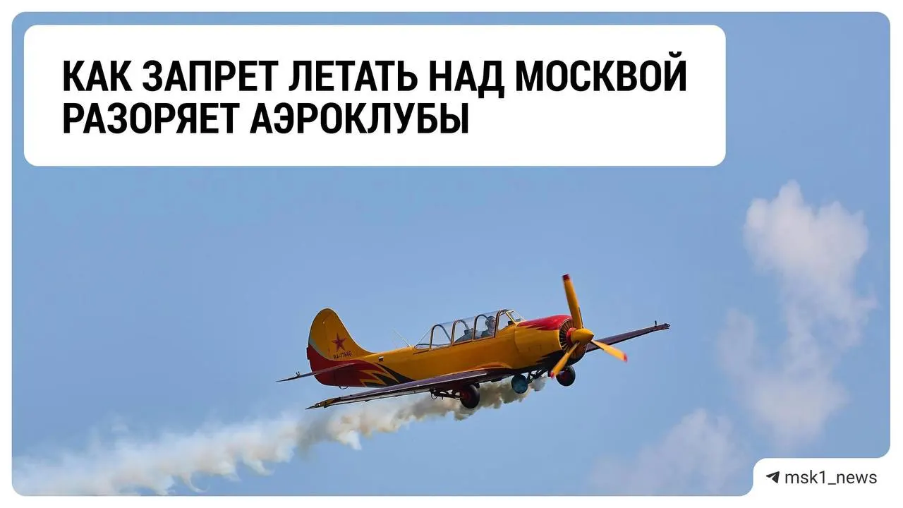 Подмосковные аэроклубы сталкиваются с кризисом: прибыль падает, ограничения на полёты продлеваются до завершения СВО.