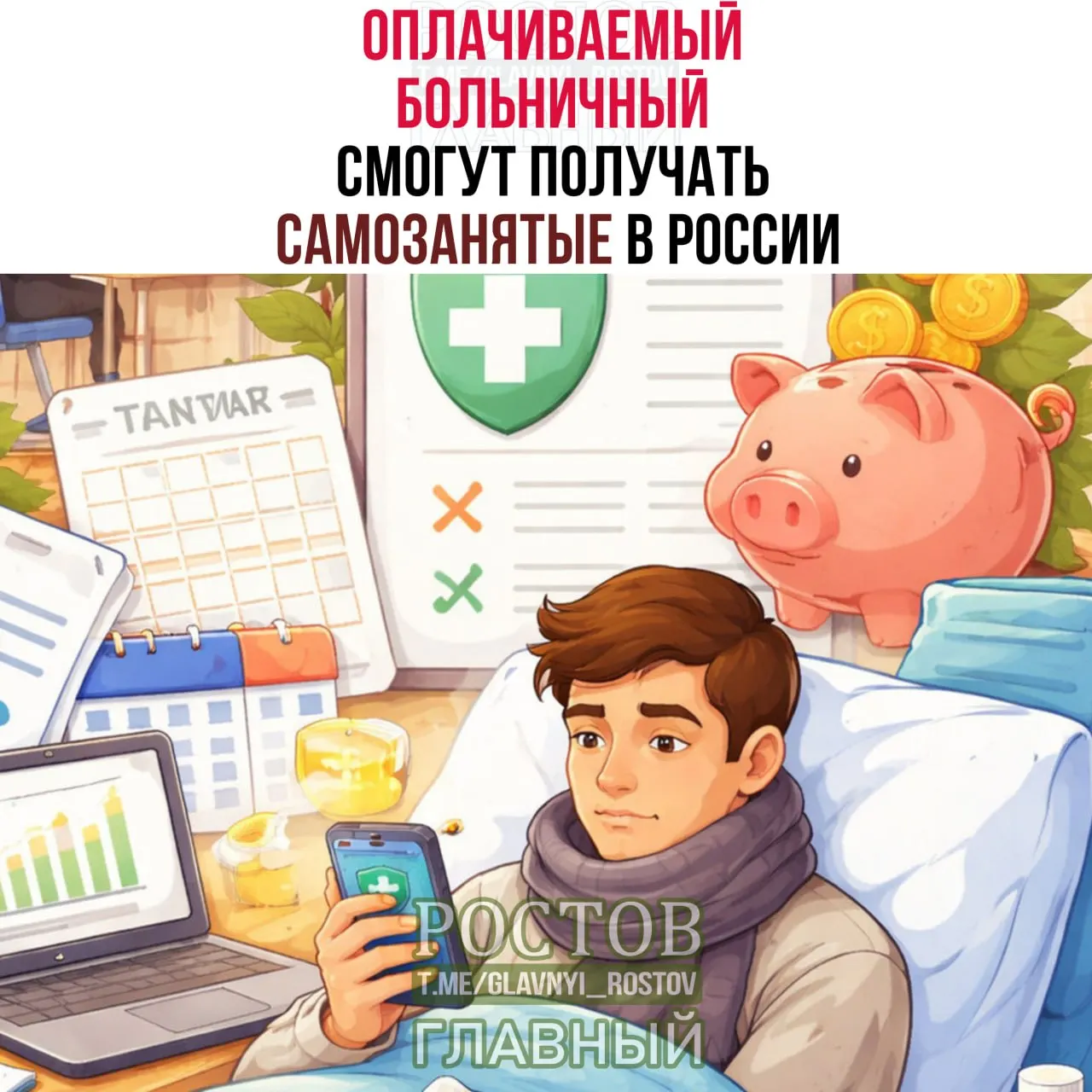Оплачиваемый больничный станет доступен самозанятым: выплаты до 50 000 ₽ при уплате ежемесячных взносов. Оформление — через «Мой налог», Госуслуги или фонд социального страхования.