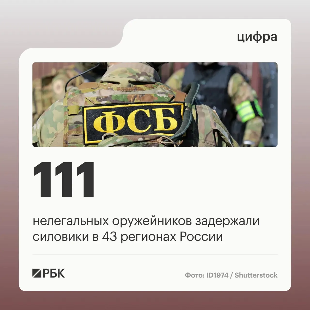 Правоохранительные органы сообщили о задержании 111 подозреваемых в обороте оружия и закрытии 37 подпольных мастерских по всей России.