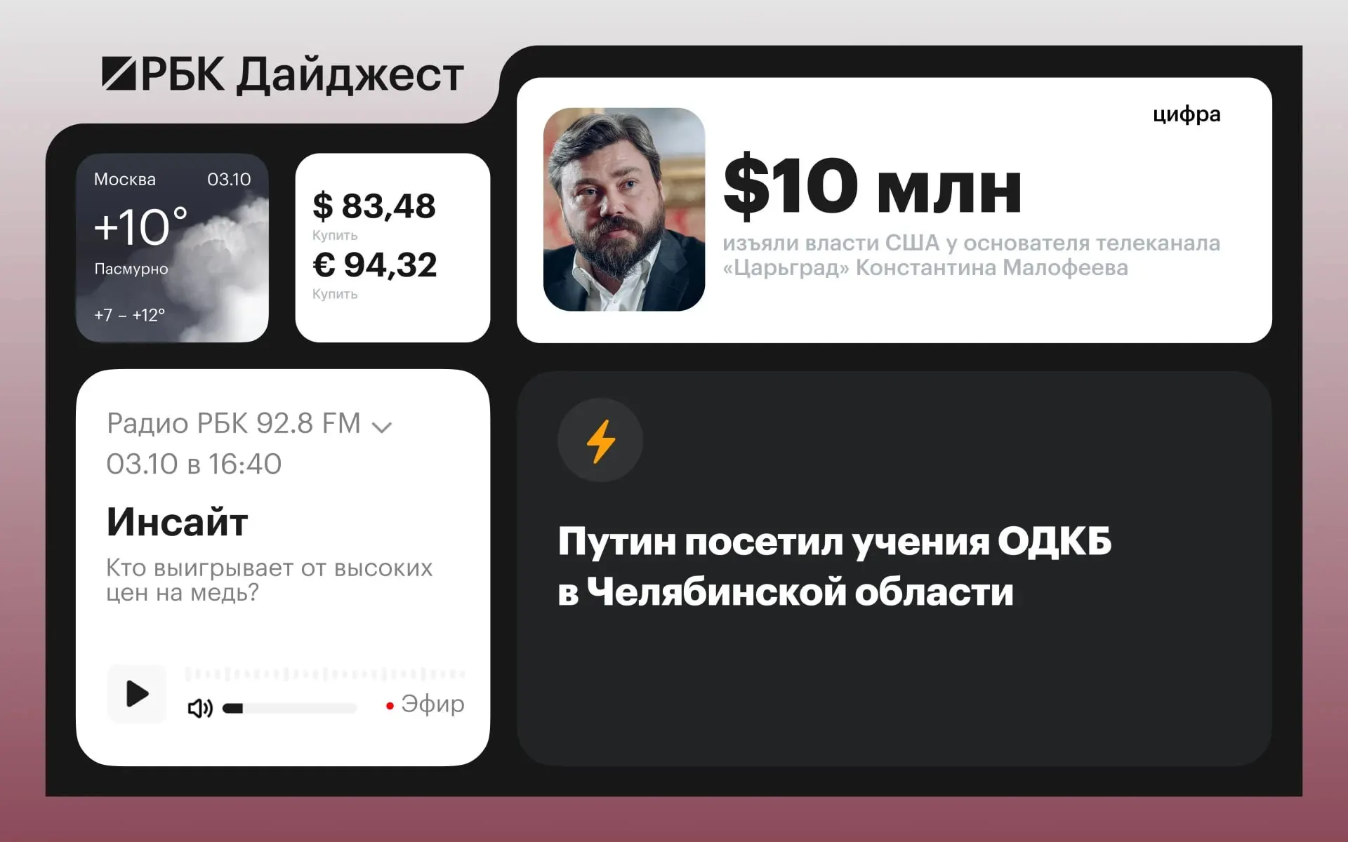 Ключевые события дня: визит президента на учения ОДКБ в Челябинской области, вопросы безопасности в Черном море, санкции Японии и новые решения в экономике, энергетике и юридической сфере.